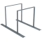Bicycle rack - row arrangement | lean-on hoop made of steel tube 50 x 12 mm | hot-dip galvanized | for 2 bicycles